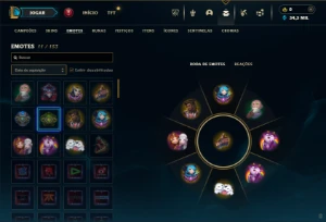 Mestre com 35 Champs e 3 Skins + 12 Fragmentos - League of Legends LOL