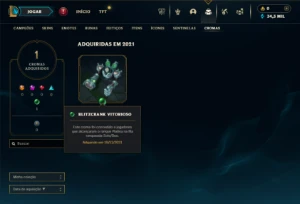 Mestre com 35 Champs e 3 Skins + 12 Fragmentos - League of Legends LOL