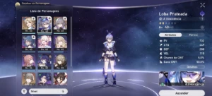 Lvl 25, Loba, bronya e Yanqing + cone da clara - Genshin Impact