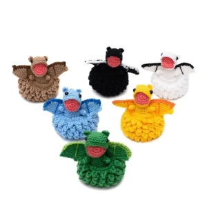 Coleção Ovo com filhote de Dragão em amigurumi - Artesanato e Personalizados