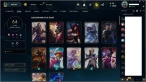 CONTA LEAGUE OF LEGENDS, FALTAM 7 CHAMPS LOL