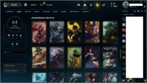 CONTA LEAGUE OF LEGENDS, FALTAM 7 CHAMPS LOL