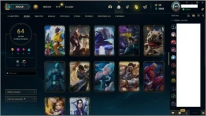 CONTA LEAGUE OF LEGENDS, FALTAM 7 CHAMPS LOL
