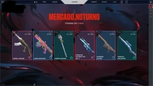 Conta Valorant Vandal Sublime Varinha Nevada Mercado Noturno