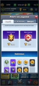 Conta nível 13 com 5 anos de jogo - Clash Royale