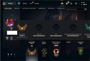 Conta ouro 2 com TODOS os champs e 325 Skins + 6 Vitoriosas - League of Legends LOL