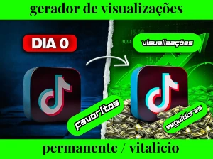 Gerador de Visualizações TikTok acesso VITALICIO. - Redes Sociais