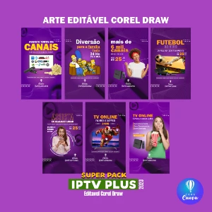 Pack de 28 Artes para IPTV e Streaming - Corel Draw - Outros