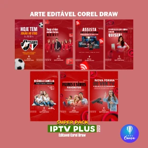 Pack de 28 Artes para IPTV e Streaming - Corel Draw - Outros