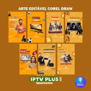 Pack de 28 Artes para IPTV e Streaming - Corel Draw - Outros