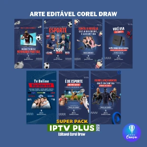 Pack de 28 Artes para IPTV e Streaming - Corel Draw - Outros