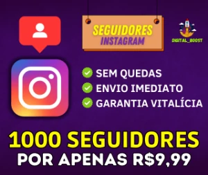 1000 Seguidores no Instagram por apenas R$9,99 [Promoção] - Redes Sociais