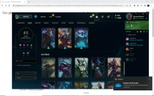 Conta LoL Aatrox Prestígio 2.0 - League of Legends