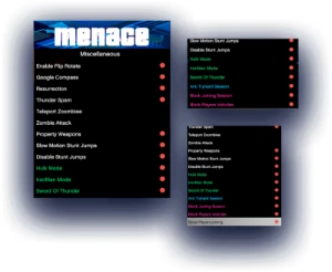 Vende-Se Menace Menu, O Melhor Mod Menu Do Gta V