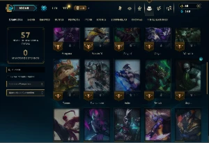 Unranked com 40 Champs e 8 Skins - League of Legends LOL
