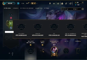 Unranked com 40 Champs e 8 Skins