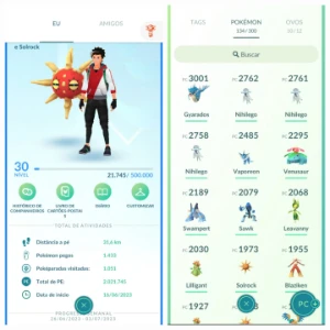 Conta Pokemon GO Nivel 30 - Time Azul - Pokémon