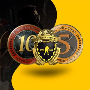 CONTA STEAM CSGO PRIME COM MEDALHAS LEALDADE, 5 E 10 ANOS - Counter Strike