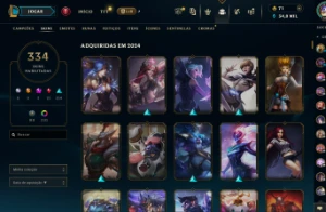 Conta lol 333 Skins, Diamante por diversas vezes seguidas. - League of Legends