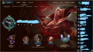 DIAMANTE IV - #204Skins+Espólios - 20PG Runas - League of Legends LOL