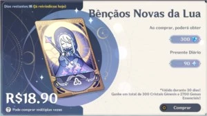 GENSHIN IMPACT - NA - AR 31 - VENTI/FISCHL - BENÇÃO DA LUA