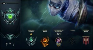 Conta de lol Platina 1 - League of Legends