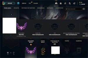 Conta mestre 63% Winrate Soloqueue - League of Legends LOL