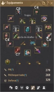 Conta black desert, mago 279 kutum, 608 GS!!