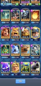 Conta com 9 anos Clash Royale lvl 67, 11k troféus