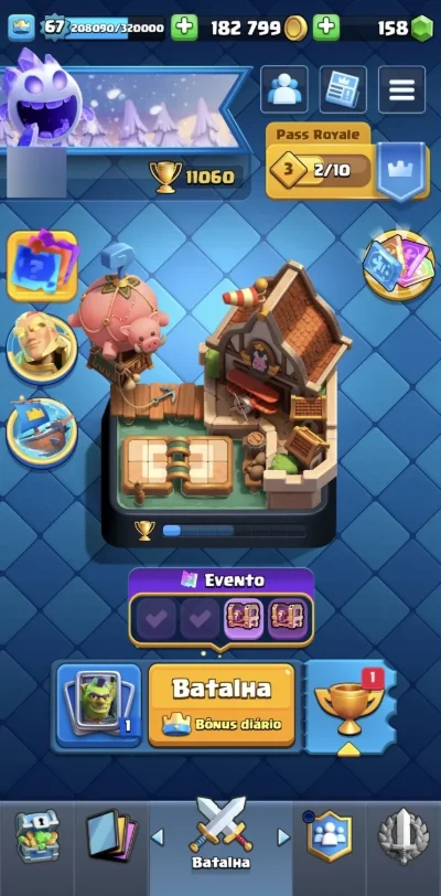 Conta com 9 anos Clash Royale lvl 67, 11k troféus