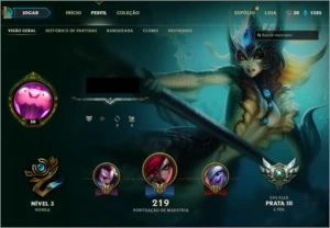 Conta Prata 3 - League of Legends LOL