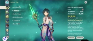 Vendo Conta Genshin impact (Xiao + Jade,Hu Tao, Jean,Amos)
