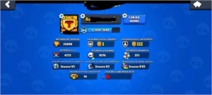 Conta 23k Troféus 33 Skins 3 Passes 48 Brawler - Brawl Stars