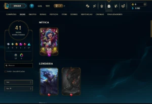 Platina 4 com 95 Champs e 41 Skins - League of Legends LOL