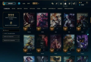 Platina 4 com 95 Champs e 41 Skins - League of Legends LOL