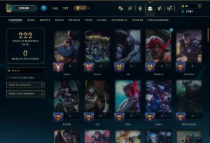 Platina 4 com 95 Champs e 41 Skins - League of Legends LOL