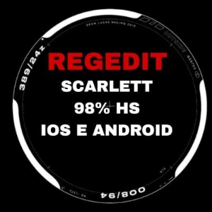 Regedit Scarlett 97% Hs - Redes Sociais