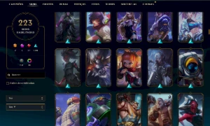 Conta Prata 1- 223 SKINS - League of Legends LOL