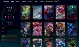 Conta Prata 1- 223 SKINS - League of Legends LOL