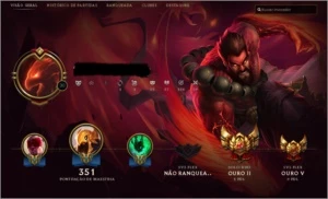 Conta Ouro II com 85 skins e 102 champions - League of Legends LOL