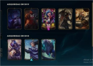 conta platina 1 - League of Legends LOL