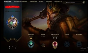 conta platina 1 - League of Legends LOL