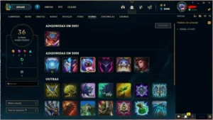Conta League Of Legends Level 30, skins, Nunca foi Ranked LOL