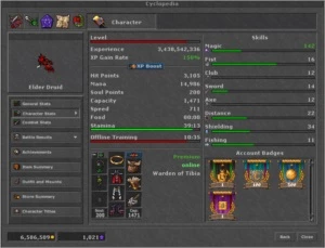 DRUID LV 600 CHARLOVER COM FLYING BOOK (NPVP VERDE) - Tibia