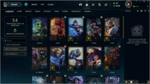 CONTA LOL PLATINA 3 - 60% WINRATE - 35 CHAMP - 2 SKINS - League of Legends