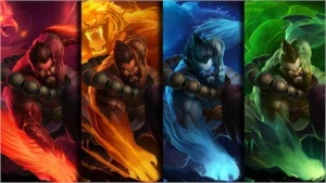 240+ Skins / Borda Diamond S4 - Gold S3 / MD10 Pendente - League of Legends LOL