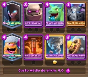 CLASH ROYALE NVL 13 DECK GOLEM FULL (VARIAÇÕES)