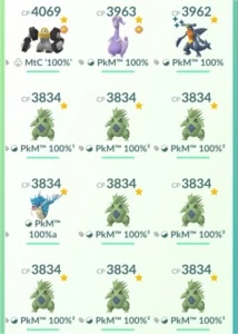 Pokemon GO - Level 50 - 45 Legendary and Mythical 100% - Pokémon