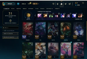 Unranked com 16 Champs e 5 Skins ( SEM EMAIL CONFIRMADO ) - League of Legends LOL