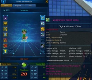 Conta com Alter -b inject - Digimon Masters Online DMO